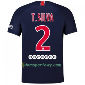 Koszulka Paris Saint-Germain T.Silva 2 Domowe Koszulki Piłkarskie 2018-2019 Krótki Rękaw